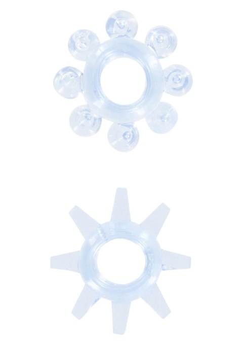 Power Stretchy Rings 2pcs Blue TOYJOY