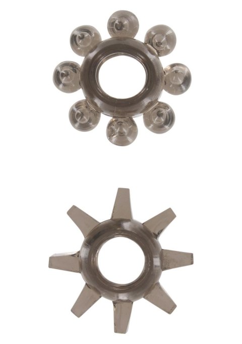 Power Stretchy Rings 2pcs Grey TOYJOY
