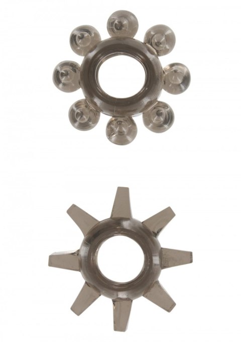 Power Stretchy Rings 2pcs Grey TOYJOY