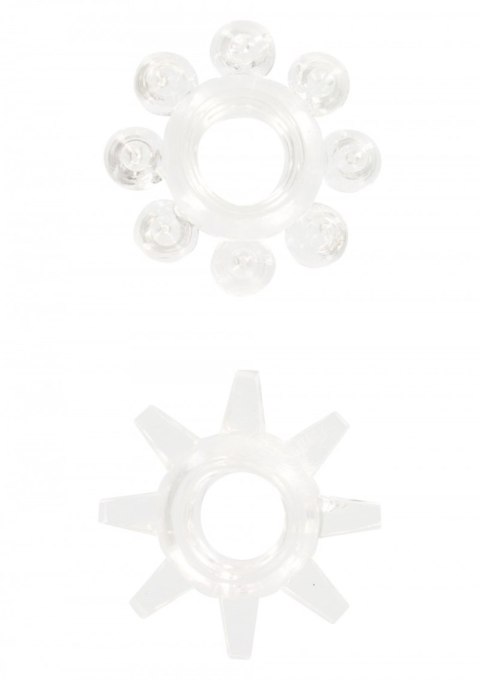 Power Stretchy Rings 2pcs Transparent TOYJOY