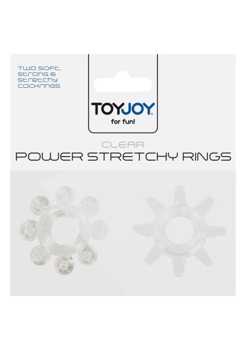 Power Stretchy Rings 2pcs Transparent TOYJOY