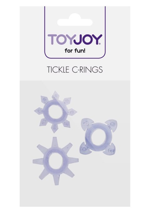 Tickle C-Rings Purple TOYJOY