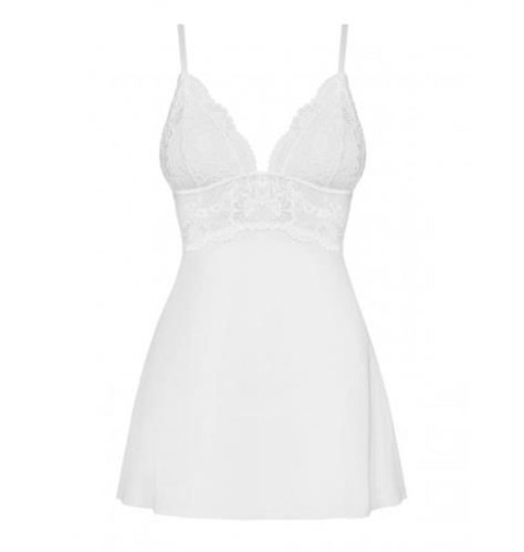 Bielizna-810-BAB-2 babydoll i stringi biała L/XL Obsessive