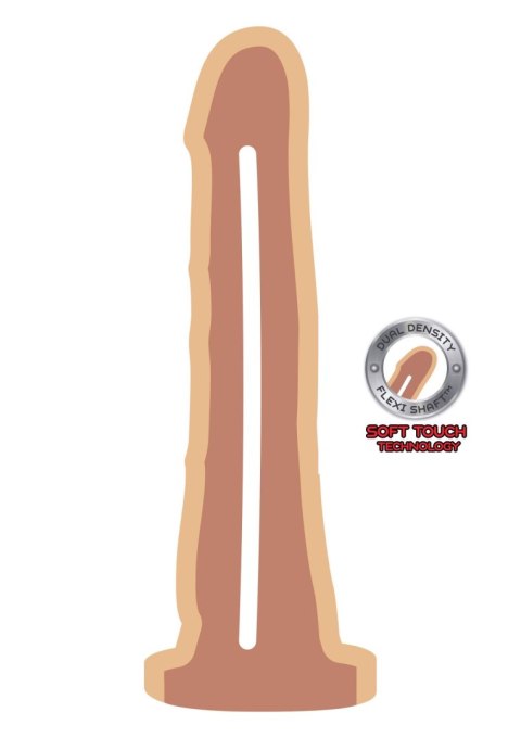 Dual Density Dong 7.5 inch Light skin tone TOYJOY