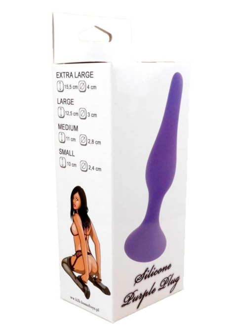 Plug-Silicone Plug Purple - Large B - Series HeavyFun
