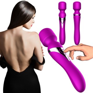 Stymulator-Silicone Dual Massager USB 7+7 Function Purple B - Series Fox