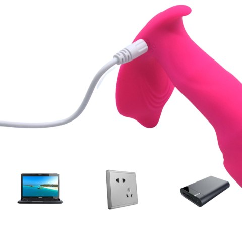 Stymulator-Silicone Panty Vibrator and Pulsator USB 10 Function / Heating B - Series Fox