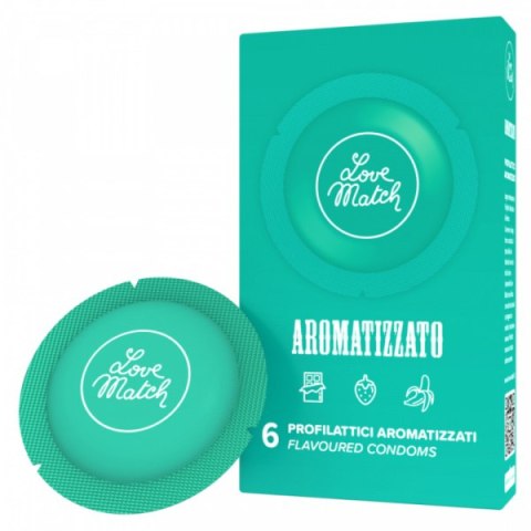 Prezerwatywy-Love Match Arromatizato - 6 pcs pack Love Match