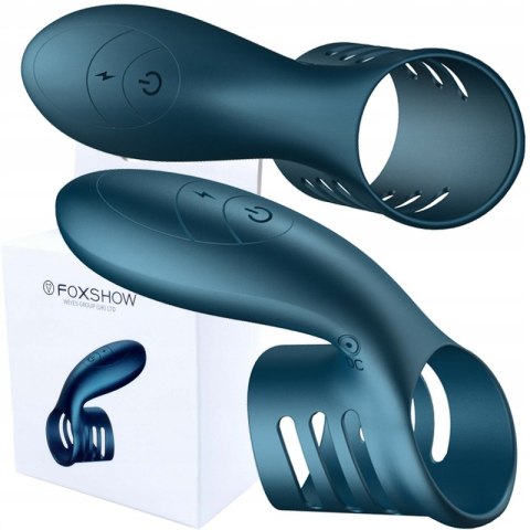 Wibrator-Silicone Ring Blue USB 7 Function B - Series Fox