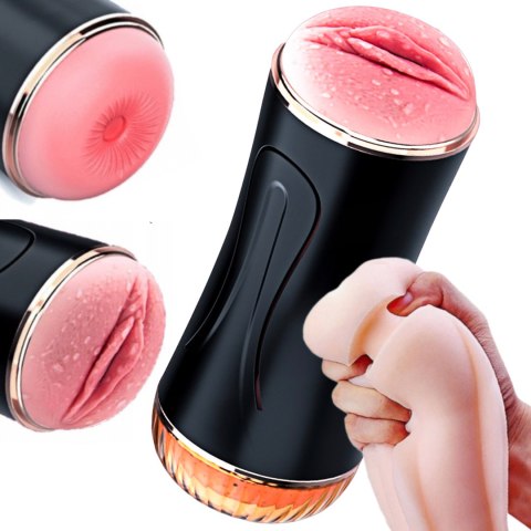 Masturbator-Vibrating Masturbation Cup USB 7 function + Interactive Function / Double Ends B - Series Fox