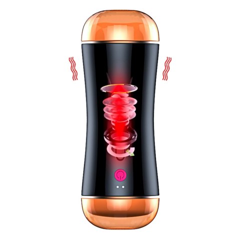 Masturbator-Vibrating Masturbation Cup USB 7 function + Interactive Function / Double Ends B - Series Fox