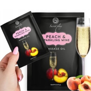 PEACH & SPARKLING WINE MASSAGE OIL 10 ML Secret Play