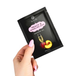 PEACH & SPARKLING WINE MASSAGE OIL 10 ML Secret Play