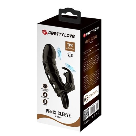 PRETTY LOVE -Cuper PENIS SLEEVE, 10 vibration functions Pretty Love