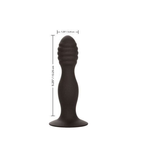 Ribbed Anal Stud Black CalExotics