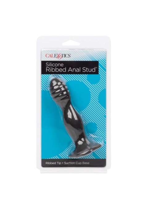 Ribbed Anal Stud Black CalExotics