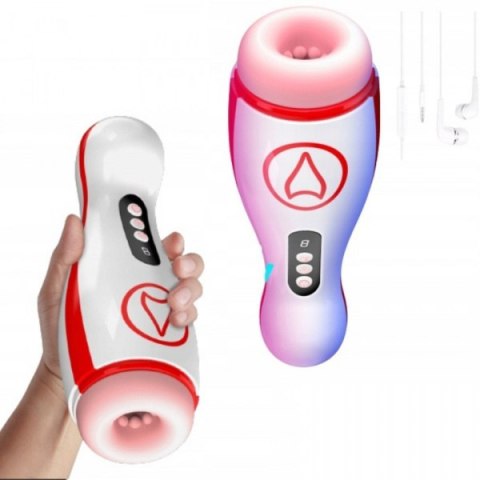 Masturbator - Vibrating Masturbation Cup , 7 Suction Power, 7 Vibration Setting B - Series Fox