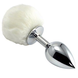 Pompon Metal Plug Large White Lovetoy