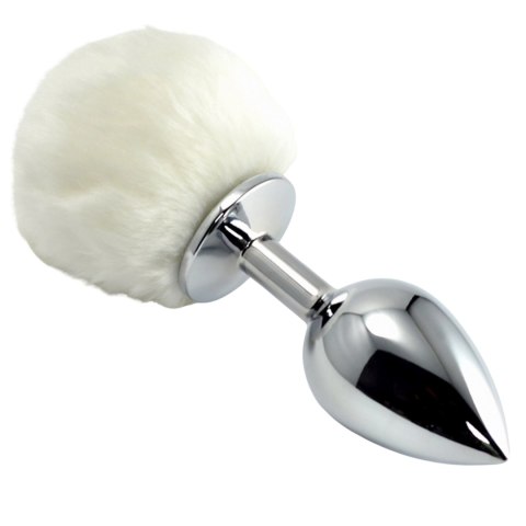 Pompon Metal Plug Small White Lovetoy