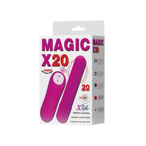 BAILE - MAGIC X20, 20 vibration functions Wireless remote control BAILE