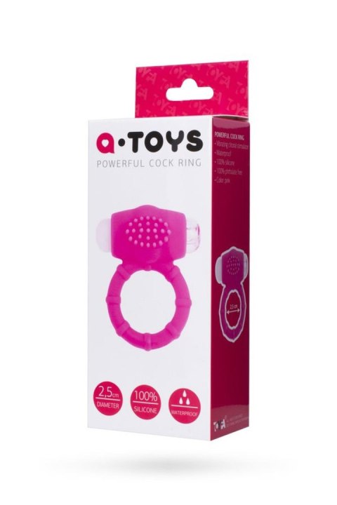 A-TOYS, Penis VibroRing, Silicone, Pink, O2.5 cm A-Toys