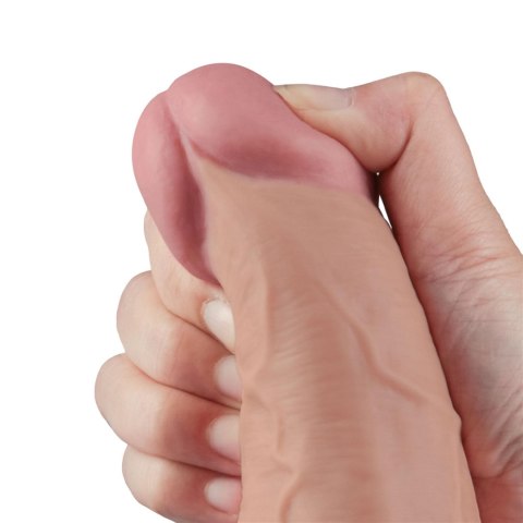 10.5" REAL SOFTEE Rechargeable TPE Vibrating Dildo(Flesh) Lovetoy