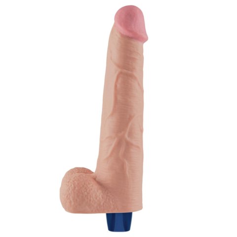 10.5" REAL SOFTEE Rechargeable TPE Vibrating Dildo(Flesh) Lovetoy