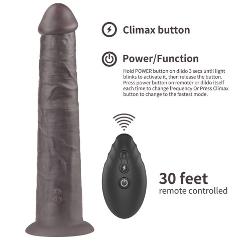 10'' Dual Layered Platinum Silicone Rotator Lovetoy