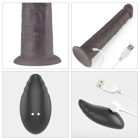 10'' Dual Layered Platinum Silicone Rotator Lovetoy