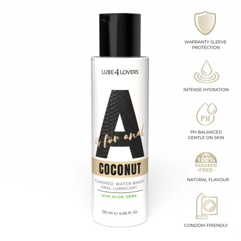 Anal Lubricant A Is for Coconut 120 ml Lube4lovers