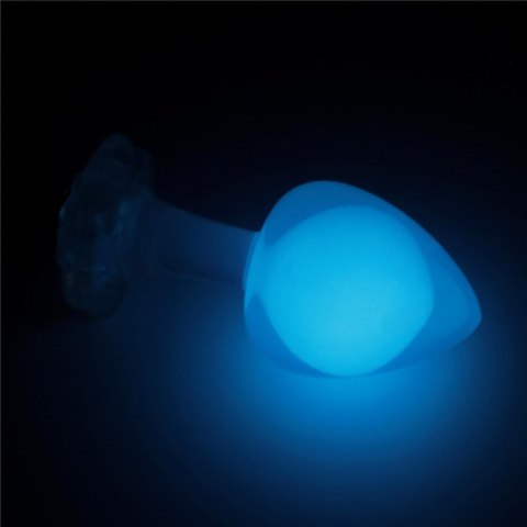 Gemoria Silicone Butt Plug (Glow-In-The-Dark) - blue Lovetoy