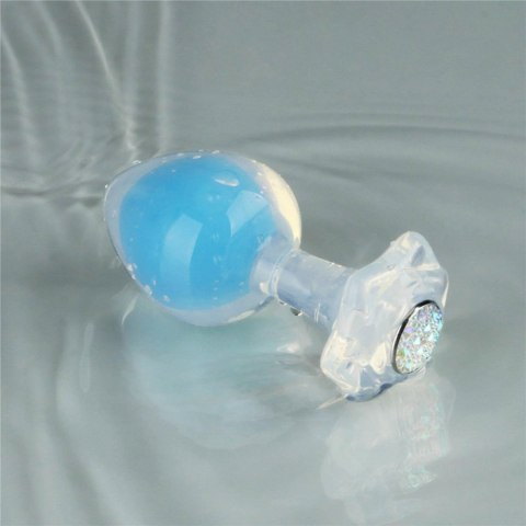 Gemoria Silicone Butt Plug (Glow-In-The-Dark) - blue Lovetoy
