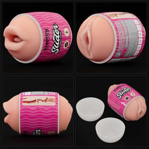 Slider Double-Ended Masturbator Mouth and Vagina Lovetoy