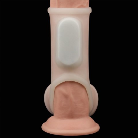 Vibrating Silk Knights Ring with Scrotum Sleeve Lovetoy