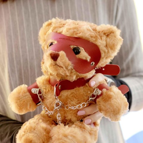 CRUSHIOUS CRUSHITO BONDAGE TEDDY BEAR RED 31CM Crushious