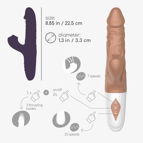 CRUSHIOUS THRUSTING REALISTIC VIBRATOR EL MATADOR Crushious