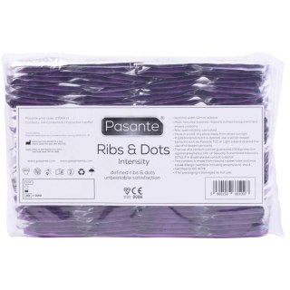Pasante Ribs & Dots/Intensity Condoms Bulk Packs 144 pcs Pasante