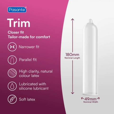 Pasante Trim Condoms 12 pcs Pasante