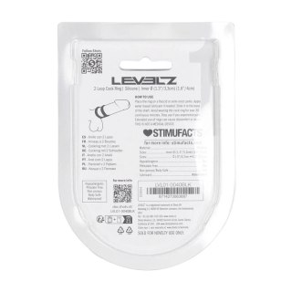 2 Loop Silicone Cockring - Black Levelz by Shots