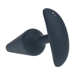 Classic Vibrating Silicone Anal Plug - M - Black Levelz