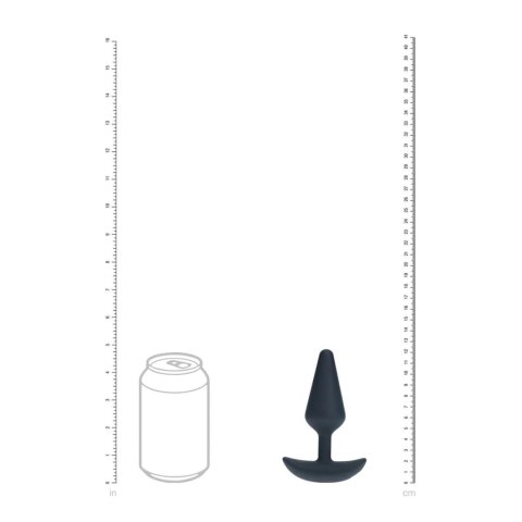 Classic Vibrating Silicone Anal Plug - M - Black Levelz