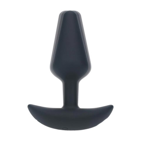 Classic Vibrating Silicone Anal Plug - S - Black Levelz
