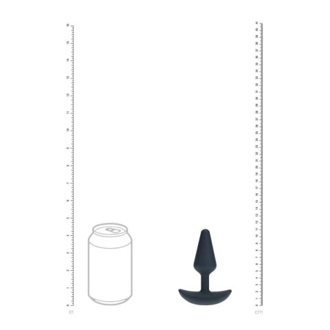 Classic Vibrating Silicone Anal Plug - S - Black Levelz