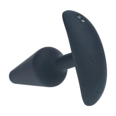 Classic Vibrating Silicone Anal Plug - S - Black Levelz