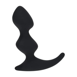 Full Double Ripple Silicone Prostate Massager - Black Levelz