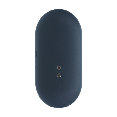 Hexagonal Vibrating Silicone Anal Plug - M - Black Levelz