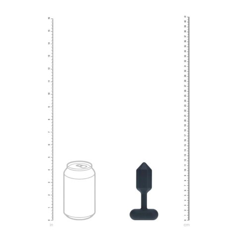 Hexagonal Vibrating Silicone Anal Plug - S - Black Levelz