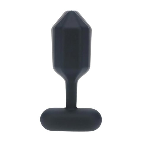 Hexagonal Vibrating Silicone Anal Plug - S - Black Levelz
