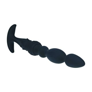 Multi Textured Silicone Flared Anal Probe - Black Levelz