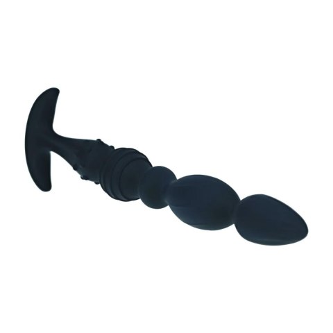 Multi Textured Silicone Flared Anal Probe - Black Levelz